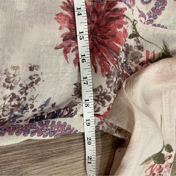 Anthropologie Aratta Silent Journey Top Heart Beat Blouse Tunic Women’s Small - Picture 6 of 8